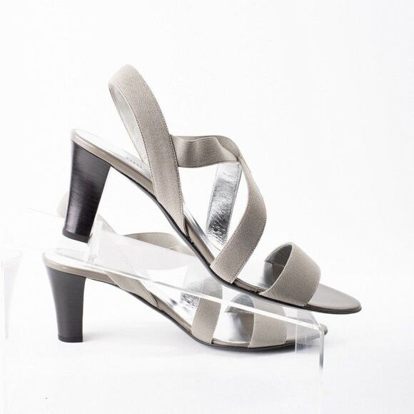 Bruno Magli Womens Gray Heeled Strappy Sandals 9.5 - Picture 7 of 9